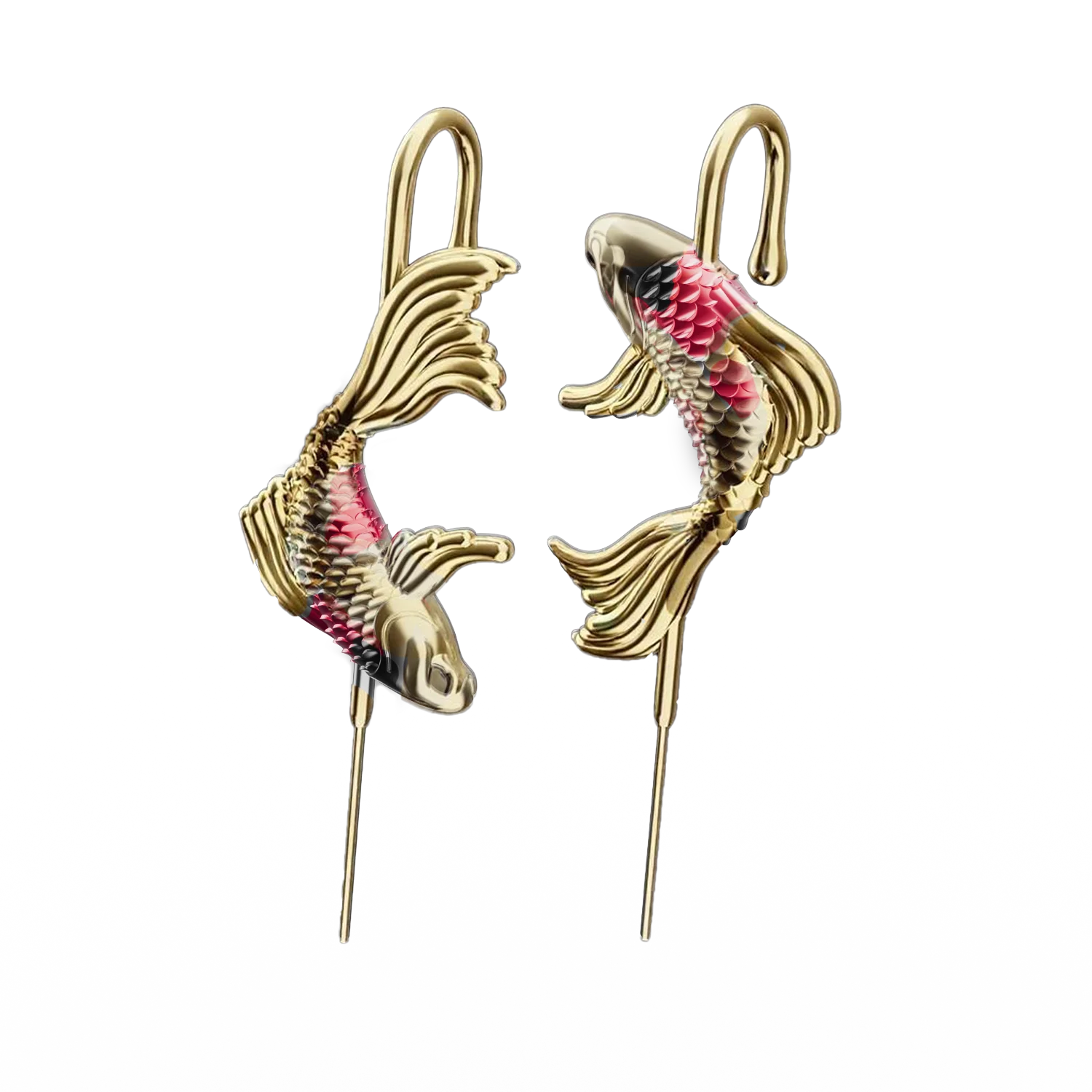Serene Koi [Limited Edition - Pair - Gold] - Image 5